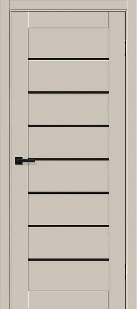 Фото Межкомнатная дверь Браво-22 Black Shine Cream Silk BR5499